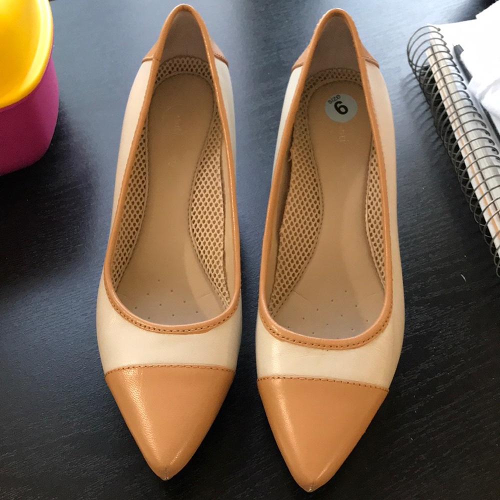 Sophisticated nude & cream colored heels